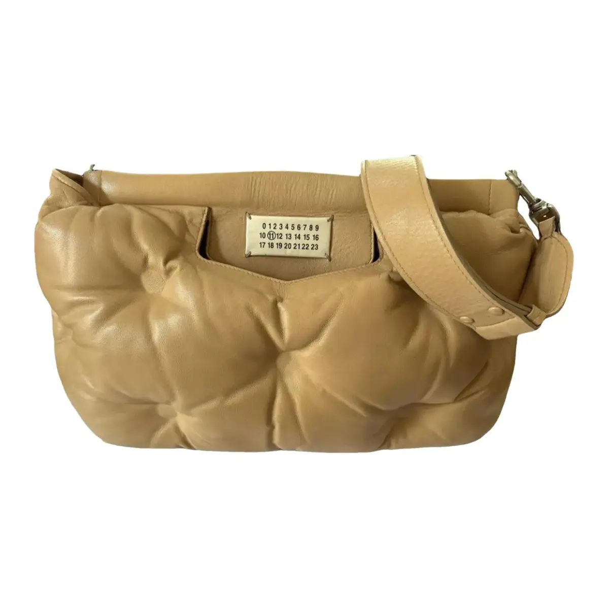 Maison Margiela Glam Slam Sheepskin Crossbody Bag, Shoulder Bag Women's Ginger Yellow