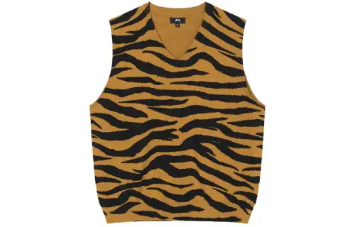 Stussy Tiger Printed Sweater Vest
