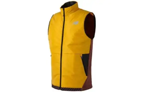 New Balance Vests Men's Yellow Stand Collar Other