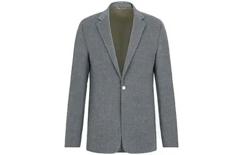 DIOR Quarterly New Products Business Suits Men's Gray Olive Suit Collar Moderate Business Suit