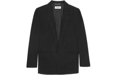 SAINT LAURENT SS22 Business Suit Coat Men's Black