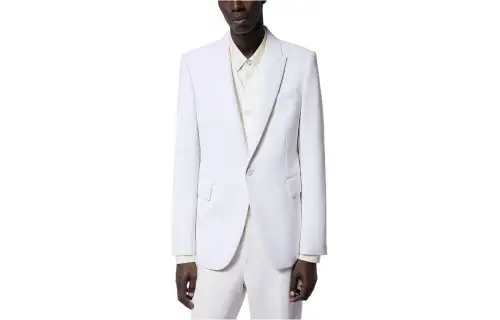 LOUIS VUITTON Single-Breasted Wool Blend Evening Jacket