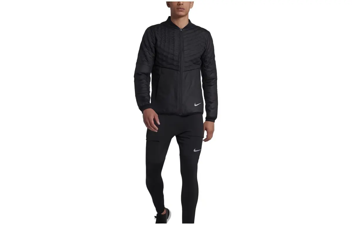 Nike Jackets Men's Black Stand Collar Moderate