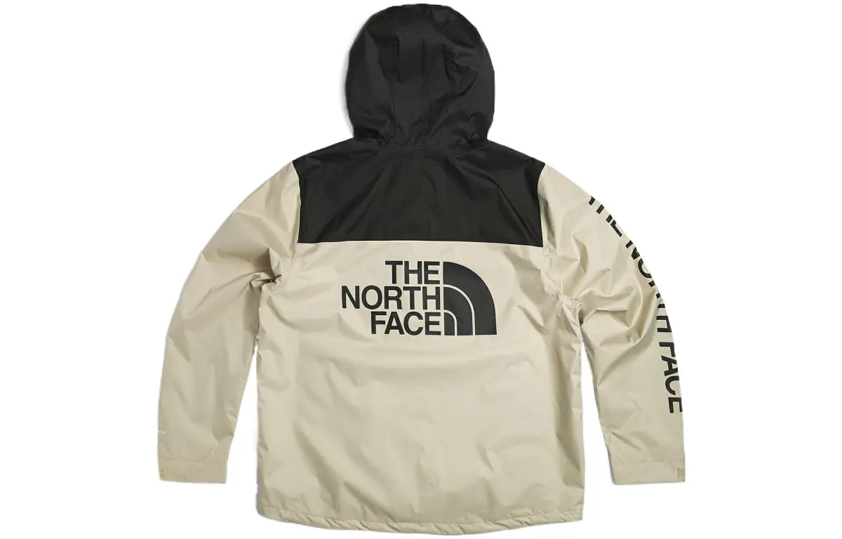 THE NORTH FACE Waterproof, Windproof, And Breathable Windbreaker Jacket Men's Khaki