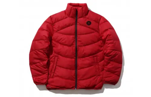 Li Ning Down Jackets Men's Winter Green Red Stand Collar Moderate