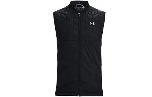 Under Armour Vests Men's Black Collarless Moderate Other