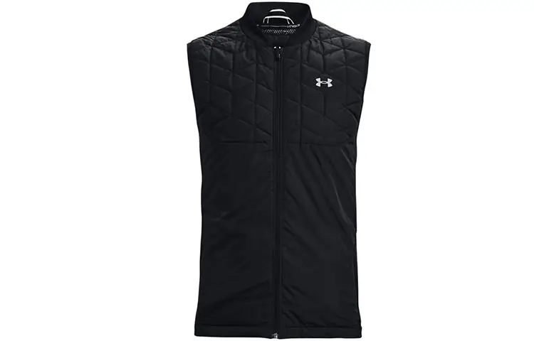 Under Armour Vests Men's Black Collarless Moderate Other