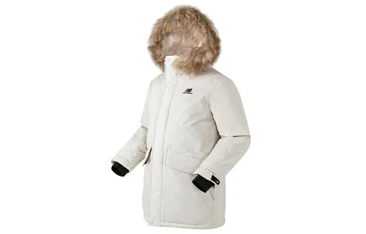 New Balance Down Jacket Winter Unisex Ivory White