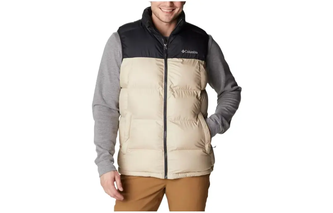 Columbia Vests Men's Beige Stand Collar Moderate Other