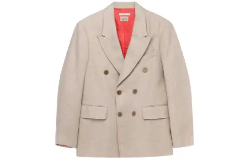 Stussy Business Suits Men's Light Umber Suit Collar Moderate Business Suit