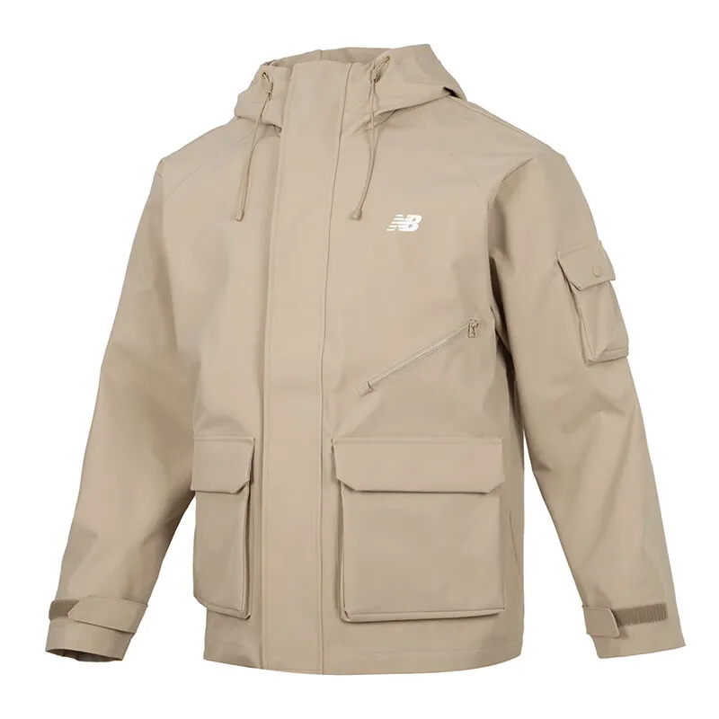 New Balance Jackets Men's Brown Hooded (Non-detachable) Moderate