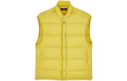 STONE ISLAND Shadow Project Down Vest Unisex Yellow