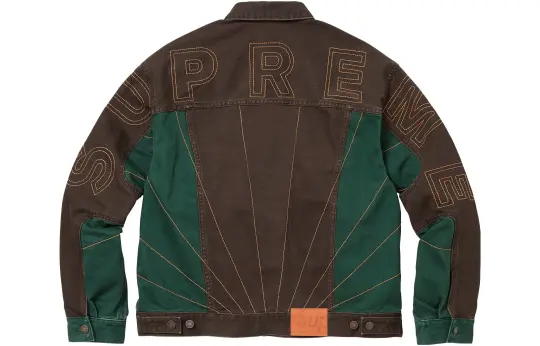 Supreme Radial Embroidered Denim Trucker Jacket