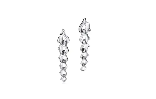 TIFFANY & CO. Sterling Silver Earrings Women's Silver