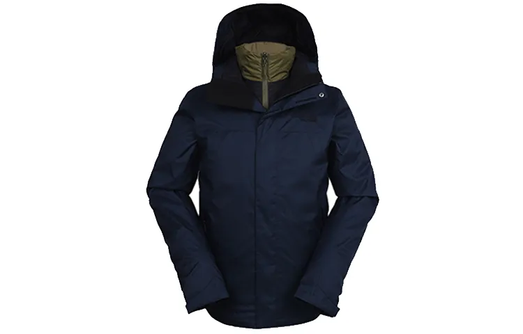 THE NORTH FACE Windbreaker Jackets Men's Dark Blue Hooded Moderate