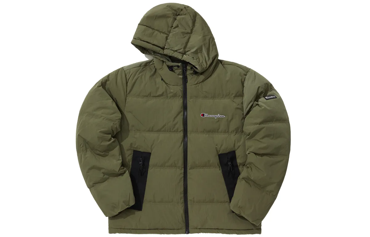 Champion Down Jackets Unisex Hooded (Non-detachable) Thickened