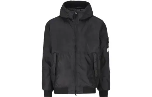 Stone Island Compass-patch hooded jacket