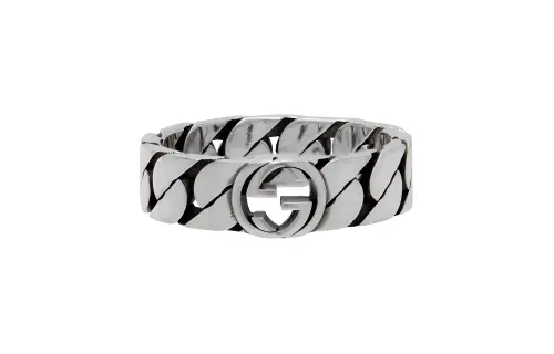 GUCCI GG 925 Sterling Silver Rings Men's