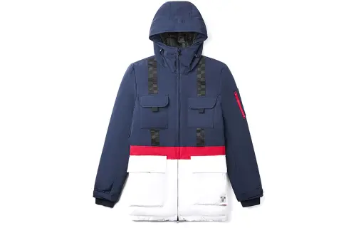 Vans Down Jacket Men's Blue White Red Multicolor