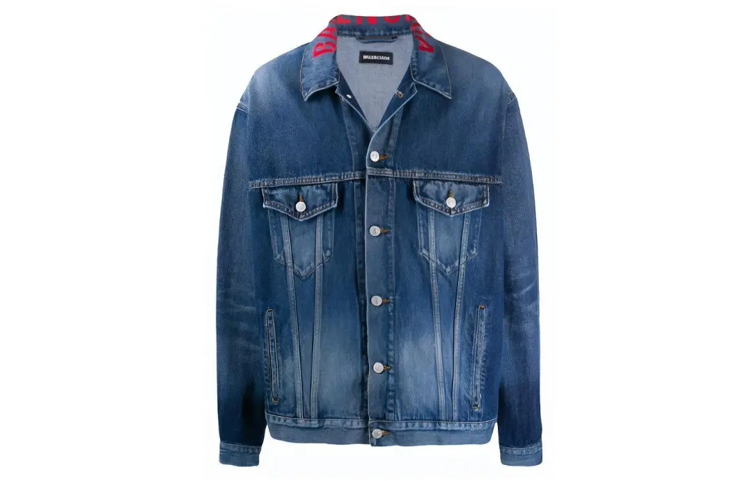 Balenciaga Denim Jacket Unisex Blue