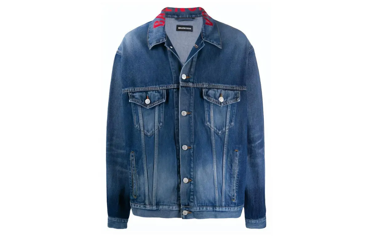 Balenciaga Denim Jacket Unisex Blue