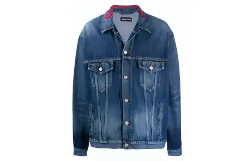 Balenciaga Denim Jacket Unisex Blue