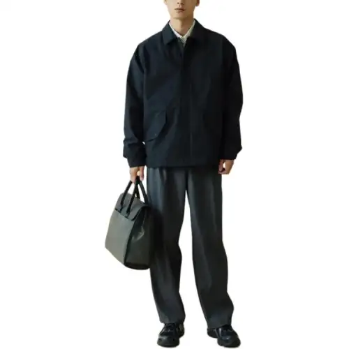 New Balance Jackets Men's Black Blue Lapel Moderate Other