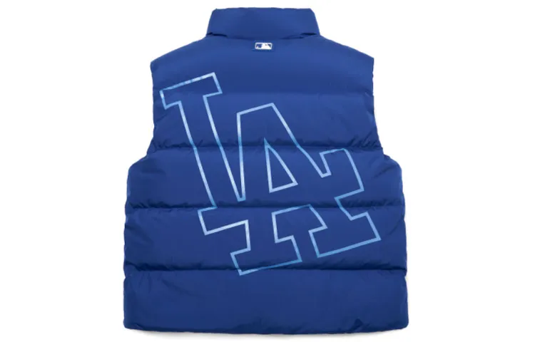 MLB Down Vests Unisex Blue Stand Collar Moderate Other