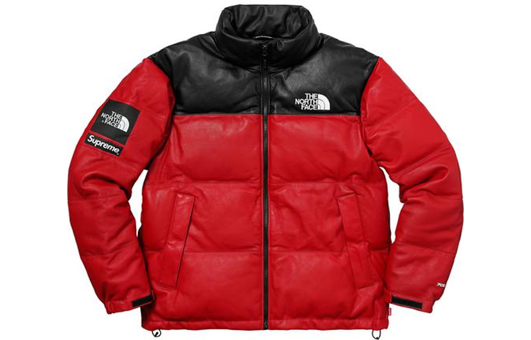 Пуховик Supreme x THE NORTH FACE (красный)