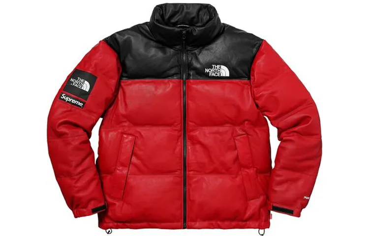 Supreme The North Face Leather Nuptse Jacket
