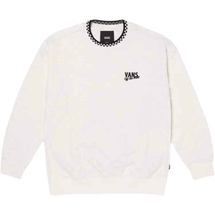 Vans Sweatshirts Men's White Crew Neck Moderate Regular