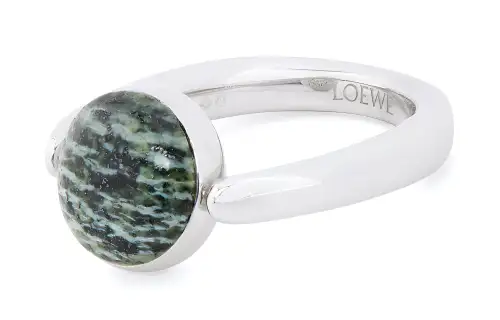 LOEWE Sterling Silver, Zebra Jasper Rings Women's Silver