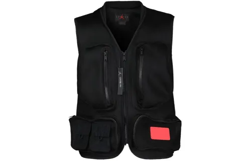 Jordan Vests Men's Black V Neck Moderate Workwear