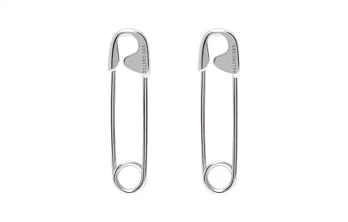 Balenciaga Earrings Women's Silver