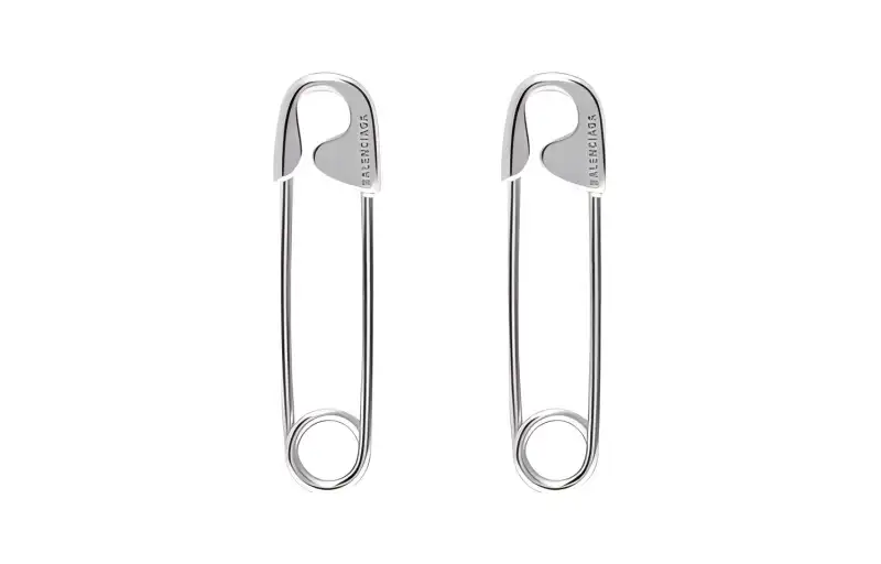 Balenciaga Earrings Women's Silver