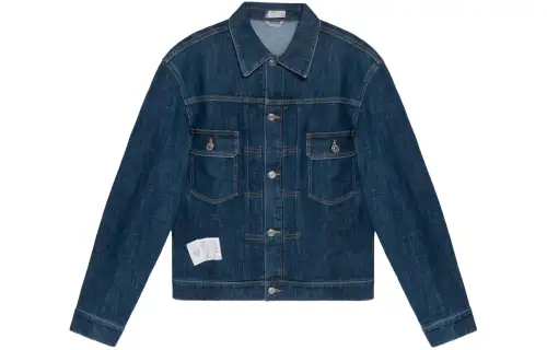 DIOR x KENNY SCHARF Denim Jacket Men's Blue