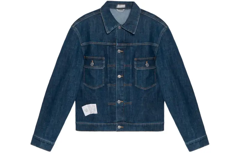 DIOR x KENNY SCHARF Denim Jacket Men's Blue
