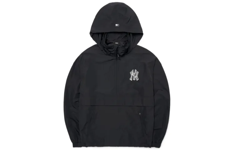 MLB Business/Casual Urban Living/Travel/Commuting Quick Dry Windbreaker Jacket Unisex Black