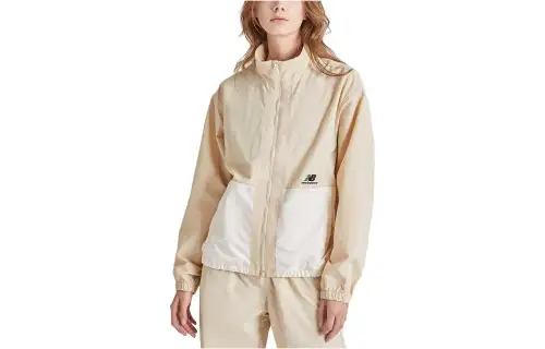 New Balance VQJ Jackets Unisex White Stand Collar Moderate Other