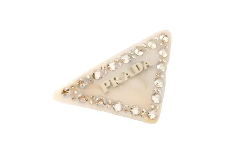 triangle-logo hair clip