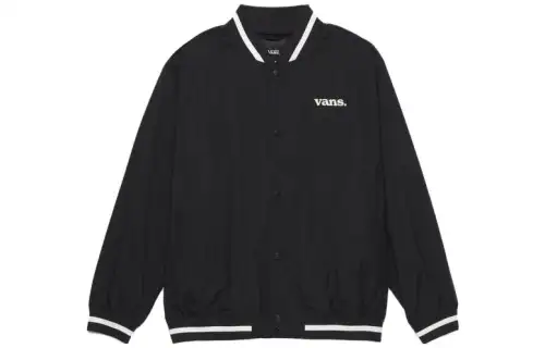 Vans Jackets Men's Black Baseball Collar Moderate Other
