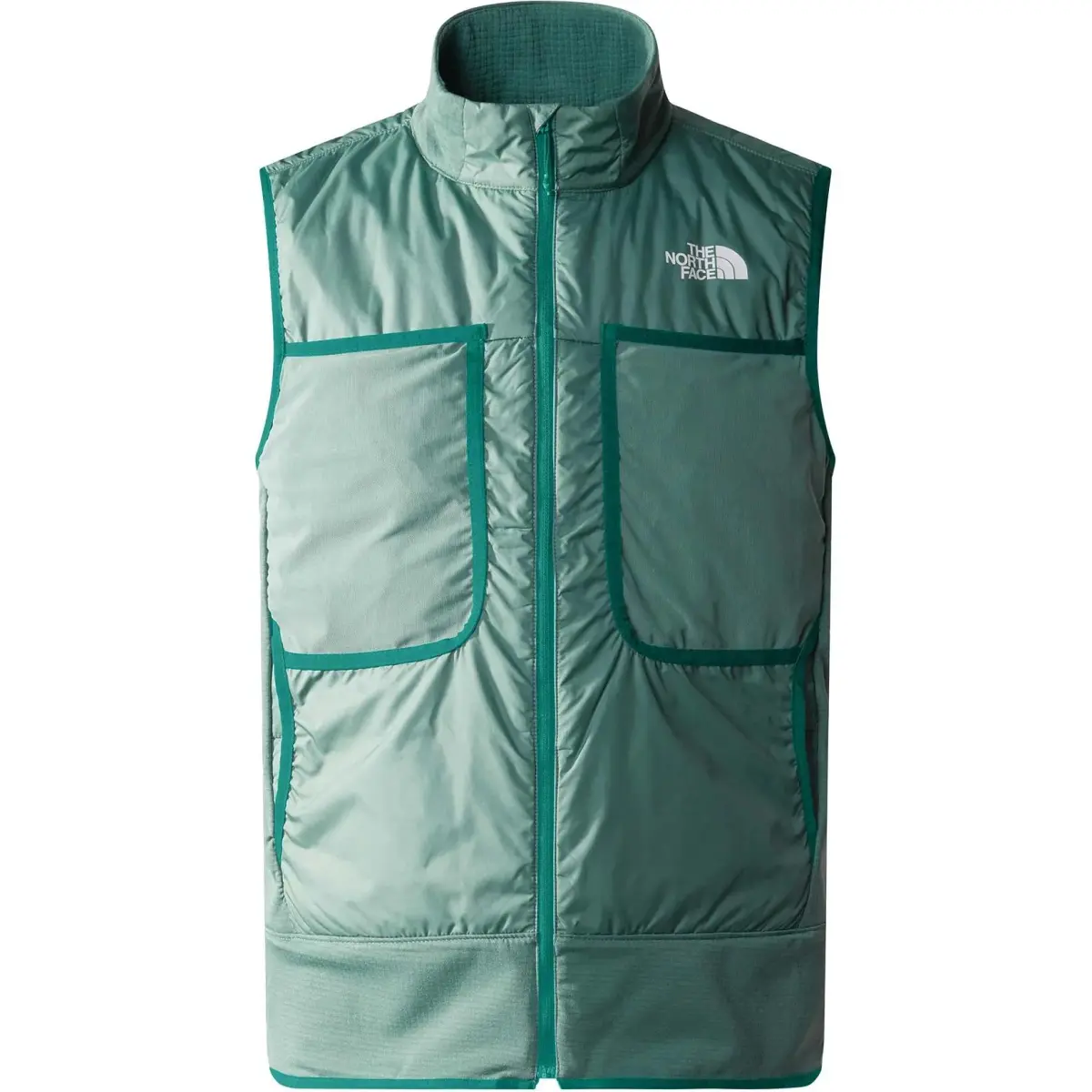THE NORTH FACE Vests Men's Green Stand Collar Moderate Other