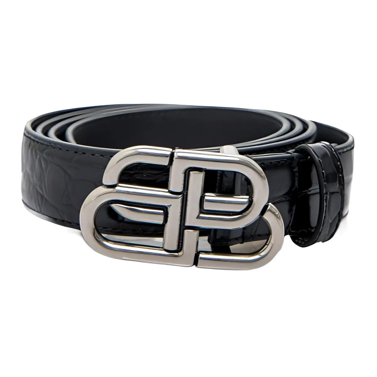 Balenciaga Leather Belts Women's Black