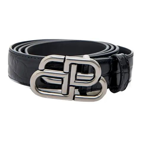 Balenciaga Leather Belts Women's Black