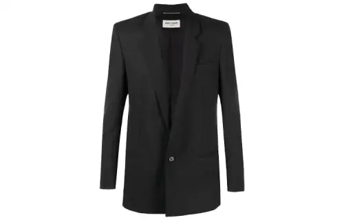 SAINT LAURENT Business Suit Coat Men's Black