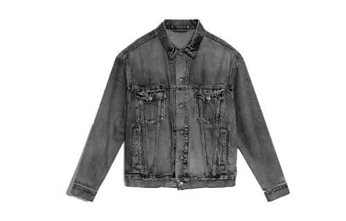 Balenciaga Denim Jacket Men's Gray