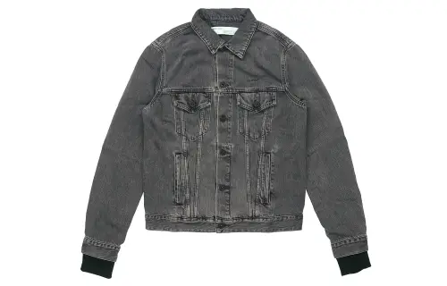 OFF WHITE SS19 Denim Jacket Men's Gray