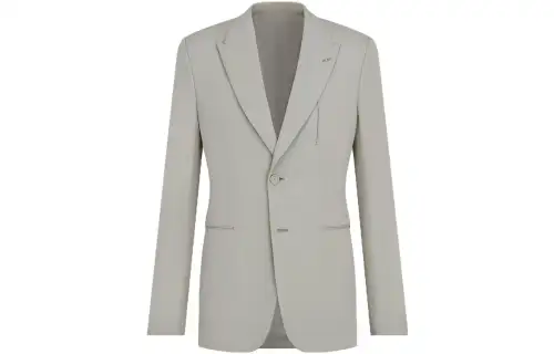 DIOR Business Suits Men's Gray Moderate Business Suit