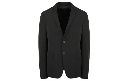 PRADA Business Suits Men's Black Suit Collar Thin Business Suit