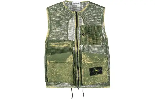 STONE ISLAND SS22 Vest Men's Green